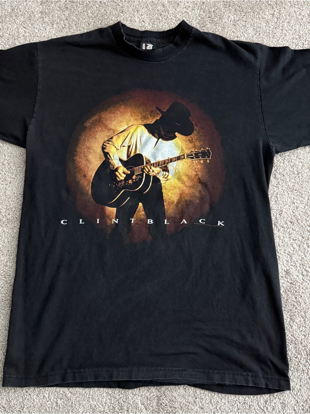 Vintage 1995 Clint Black T Shirt XL Giant Tag Country Music 90s Tour Tee USA
